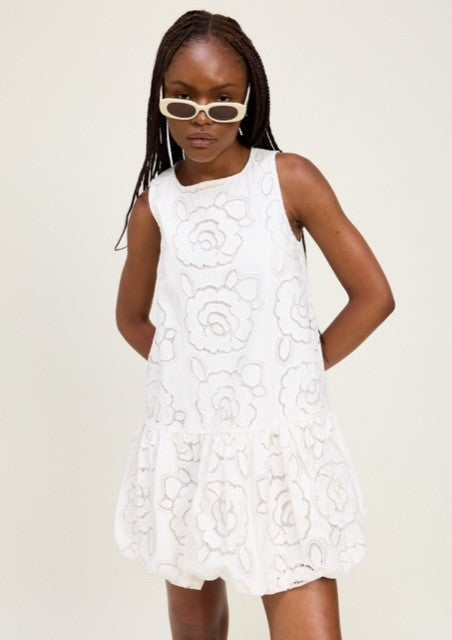 ES White Eyelet Bubble Dress