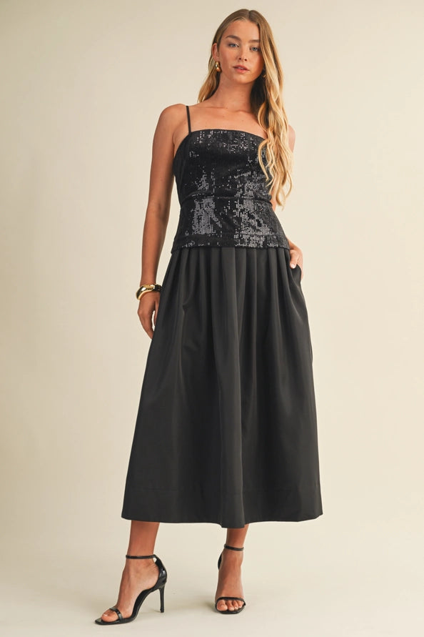 m&s maxi dresses MS Black Sequin Maxi Dress L m&s maxi dresses MS Black Sequin Maxi Dress L