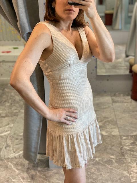 champagne textured dress TC Champagne Textured Dress Large