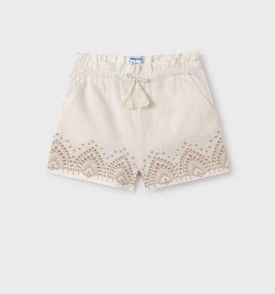 MAY Embroidered Trim Short - IF SO