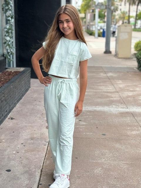IS Mint Long Pant PJ Set - IF SO