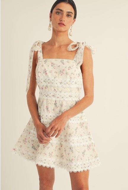 AR Floral Eyelet Dress