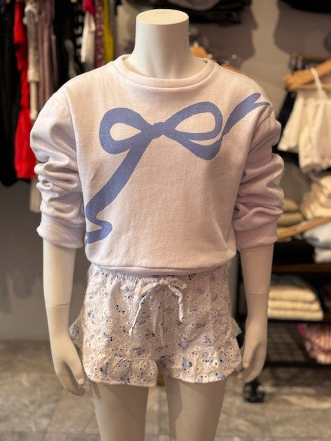 FBZ Blue Floral Eyelet Short