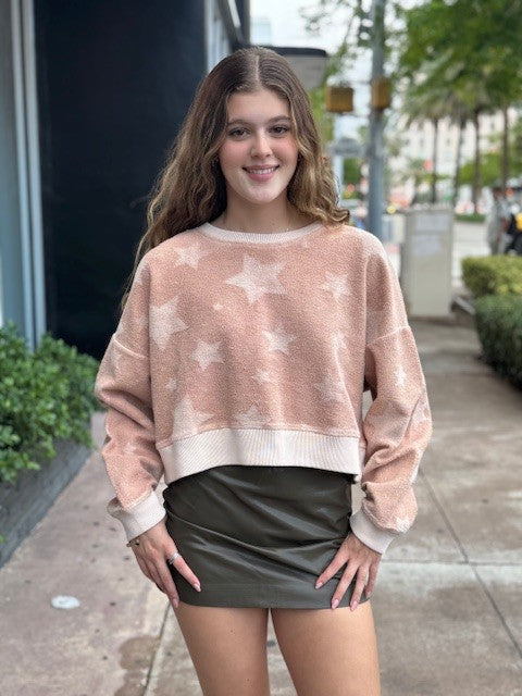 NI Khaki Faux Leather Skort