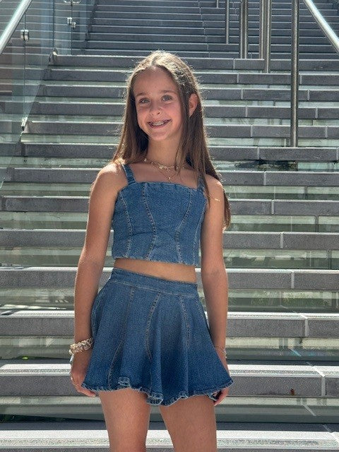 IS Denim Swirl Skort