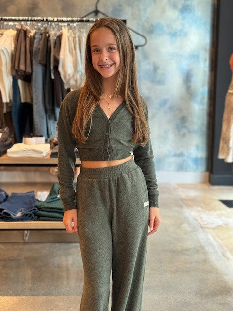 KA Olive Hacci Cardigan