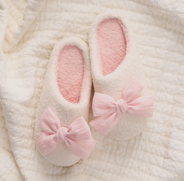 DE Pink Bow Slipper
