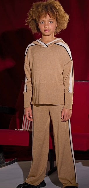 MAY Beige Pant and Hoodie Set