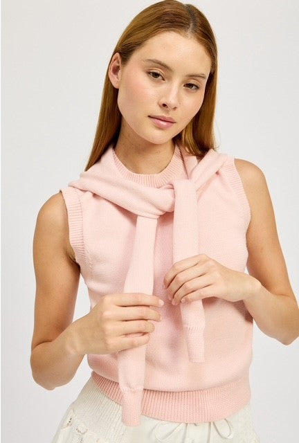 ES Pink Knit Sweater Top