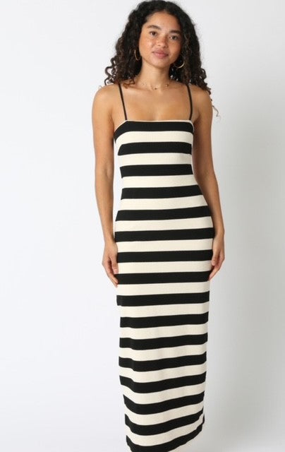 OL Black Stripe Dress