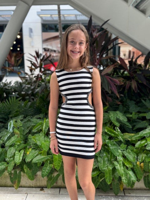 IS Stripe Knit Dress