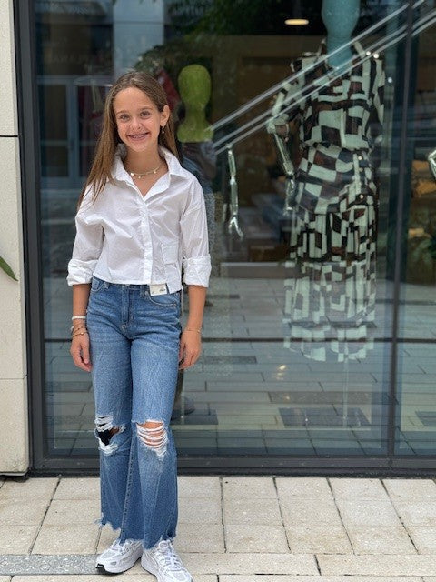 JO Wide Leg Distressed Jean