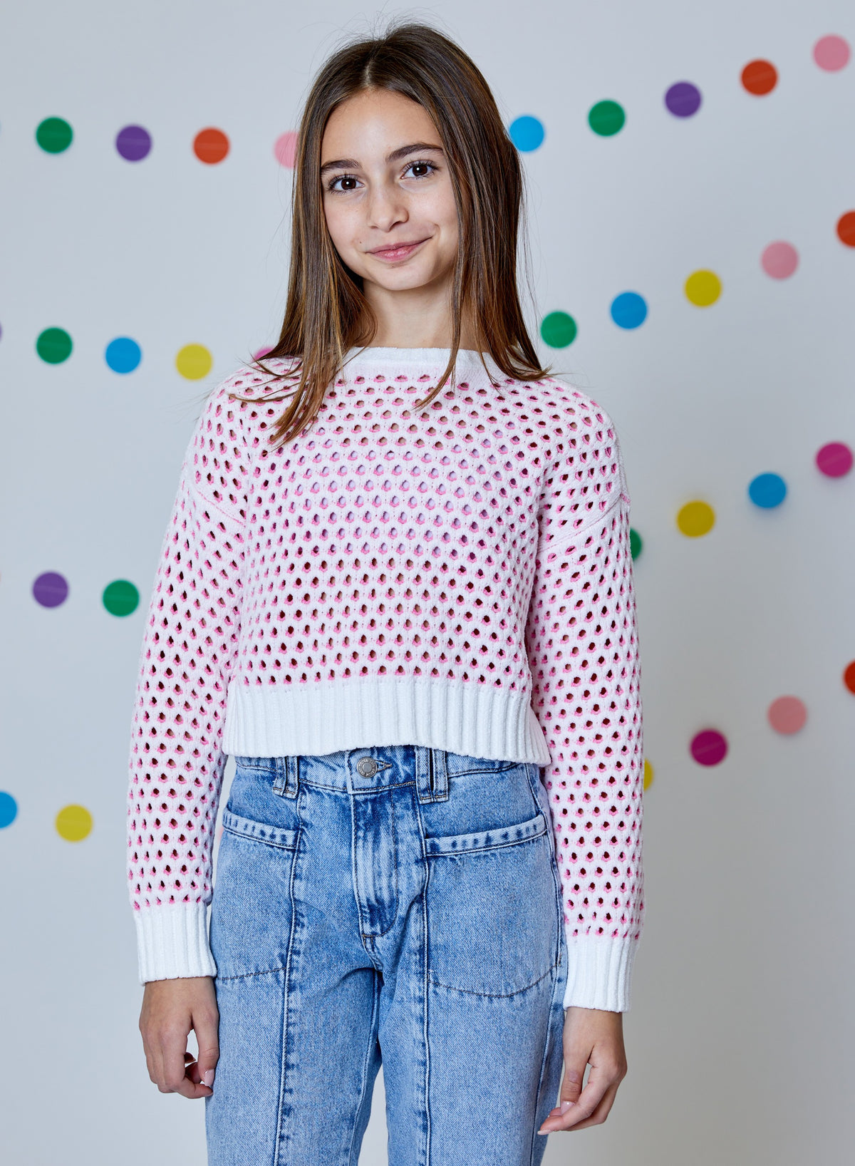 DH Pink Cutout Sweater
