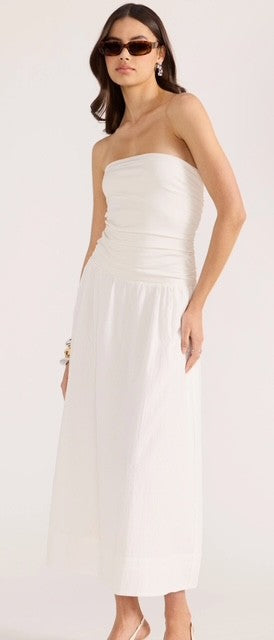 MP White Strapless Dress