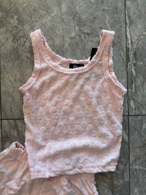 FBZ Pink Flower Terry Top