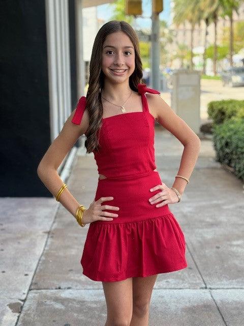 IS Red Cutout Dress - IF SO 