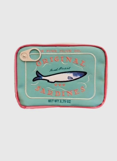 AL Aqua/Coral Sardine Cosmetic Bag