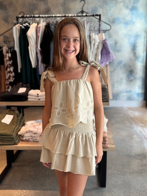 IS Beige Scallop Skirt