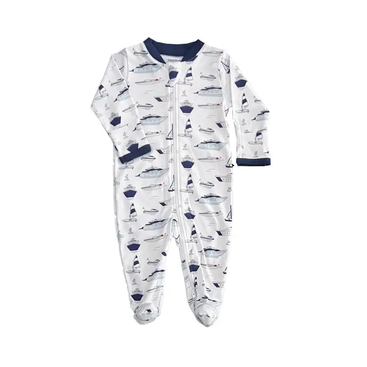 NO Boys Boat Footie PJ
