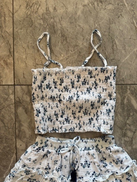 FBZ Blue Mini Floral Top