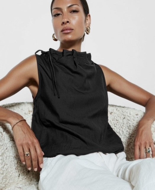 NZ Black Tie Detail Top