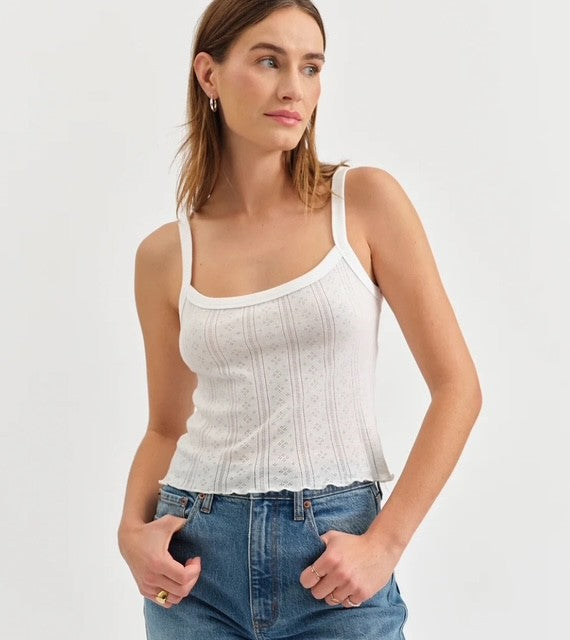 DA White Tank Top