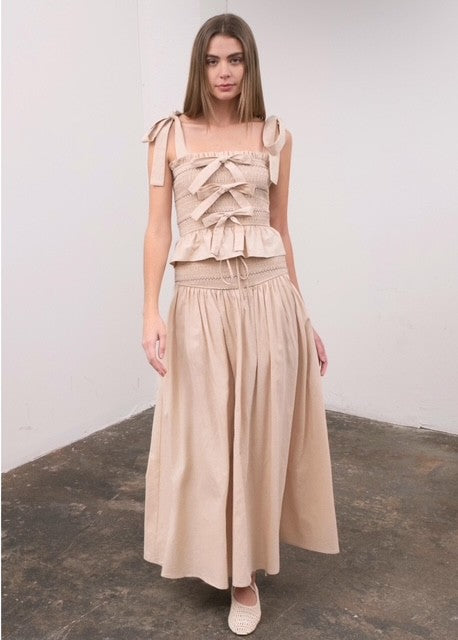 MR Beige Maxi Skirt