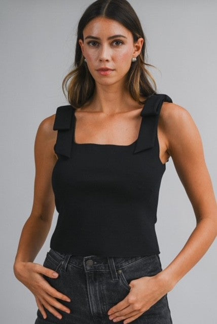 MA Black Bow Top