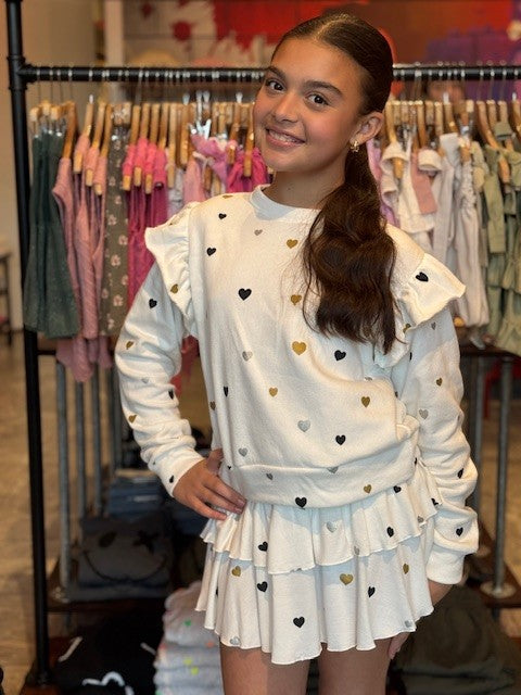 FBZ White Heart Skirt