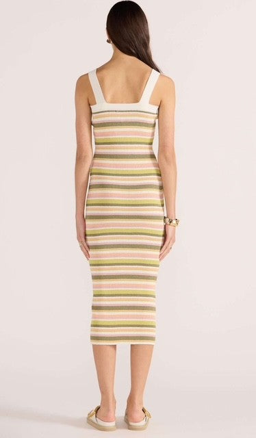 Amelia Knit Stripe Midi Dress