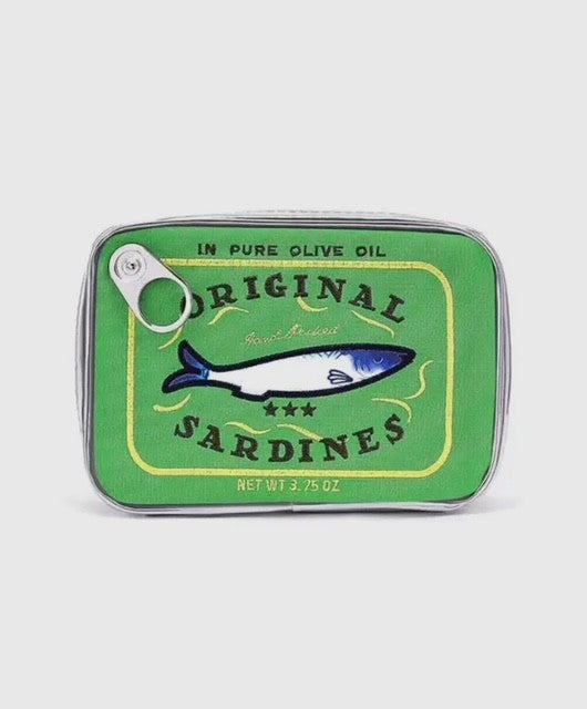 AL Green Sardine Cosmetic Bag