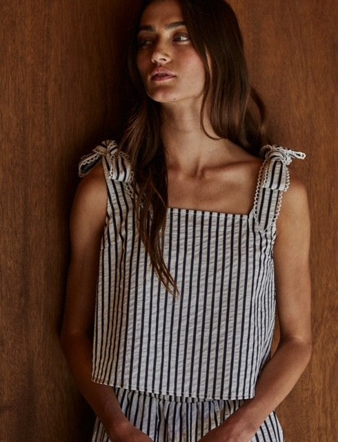 BT Navy Stripe Top