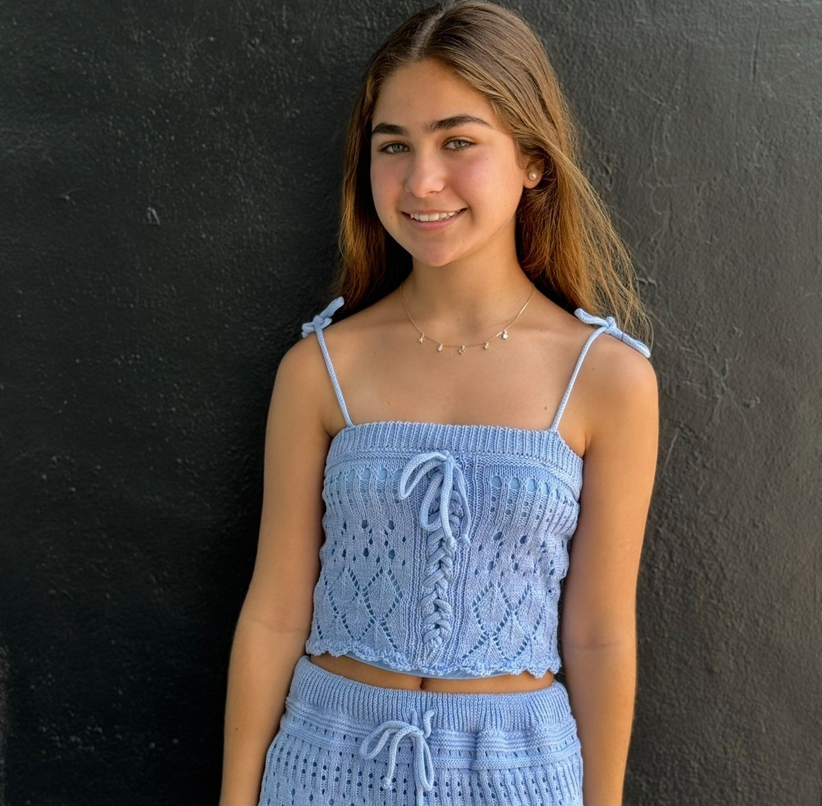 FBZ Blue Knit Top