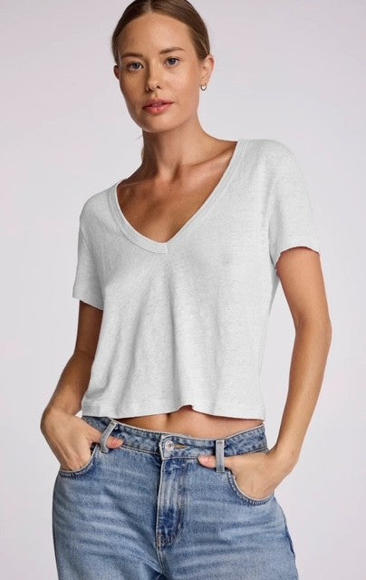 SU White Linen Tee