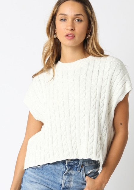 OL White Sweater Top