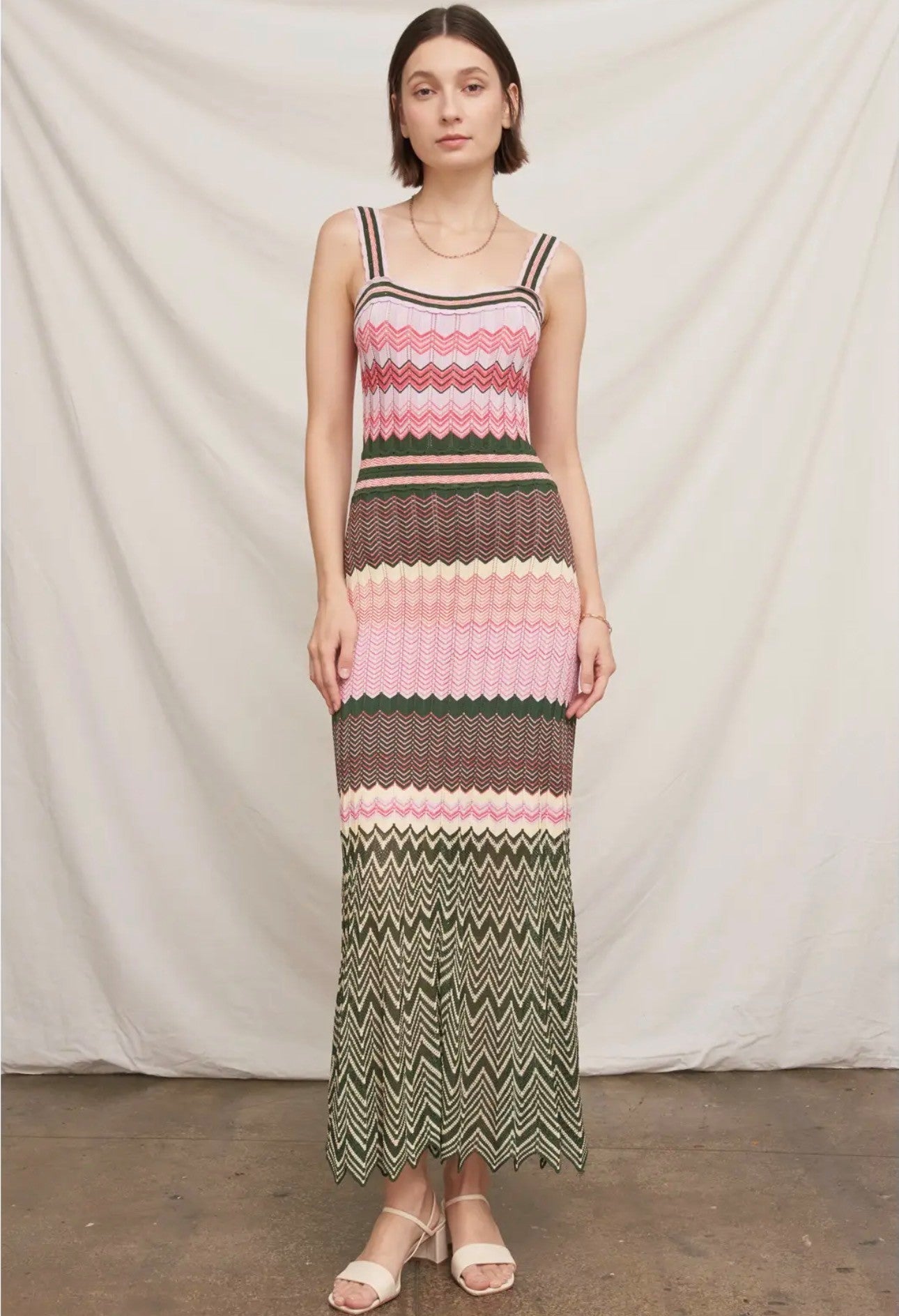 chevron knit maxi dress Gerie Knit Chevron Print Cover Up Maxi Dress