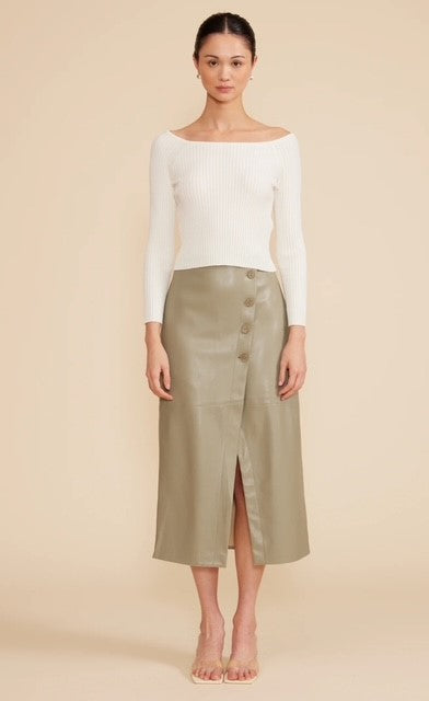 LP Sage Faux Leather Skirt