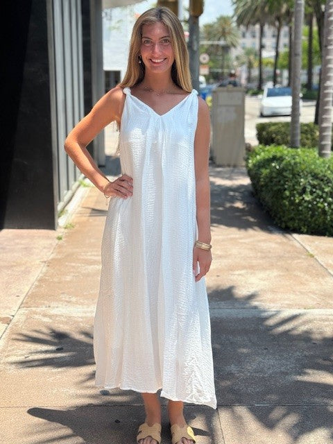 FR White Maxi Dress