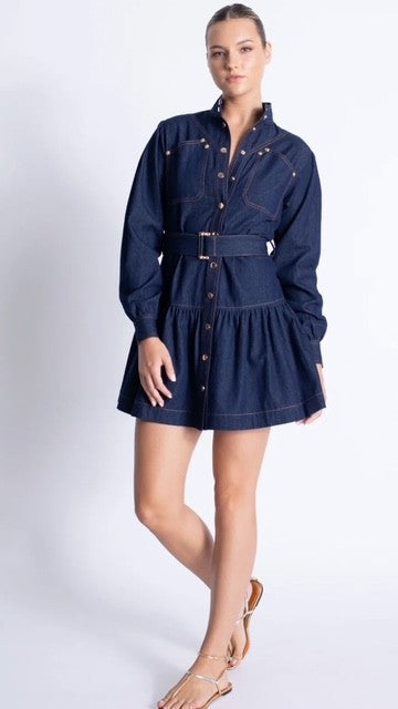 KG Denim Long Sleeve Dress