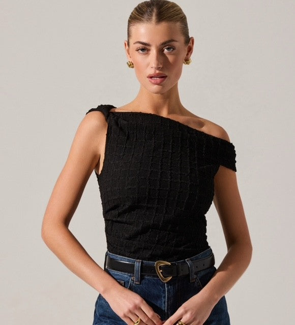 AS Black Off Shoulder Top