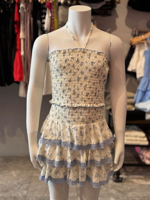 FBZ Blue Floral Skirt