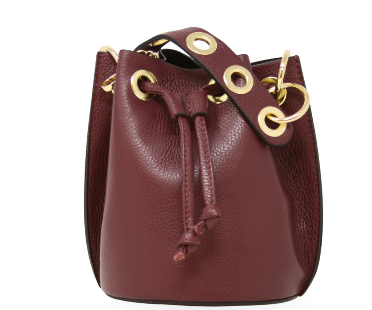 GF Burgundy Bucket Bag
