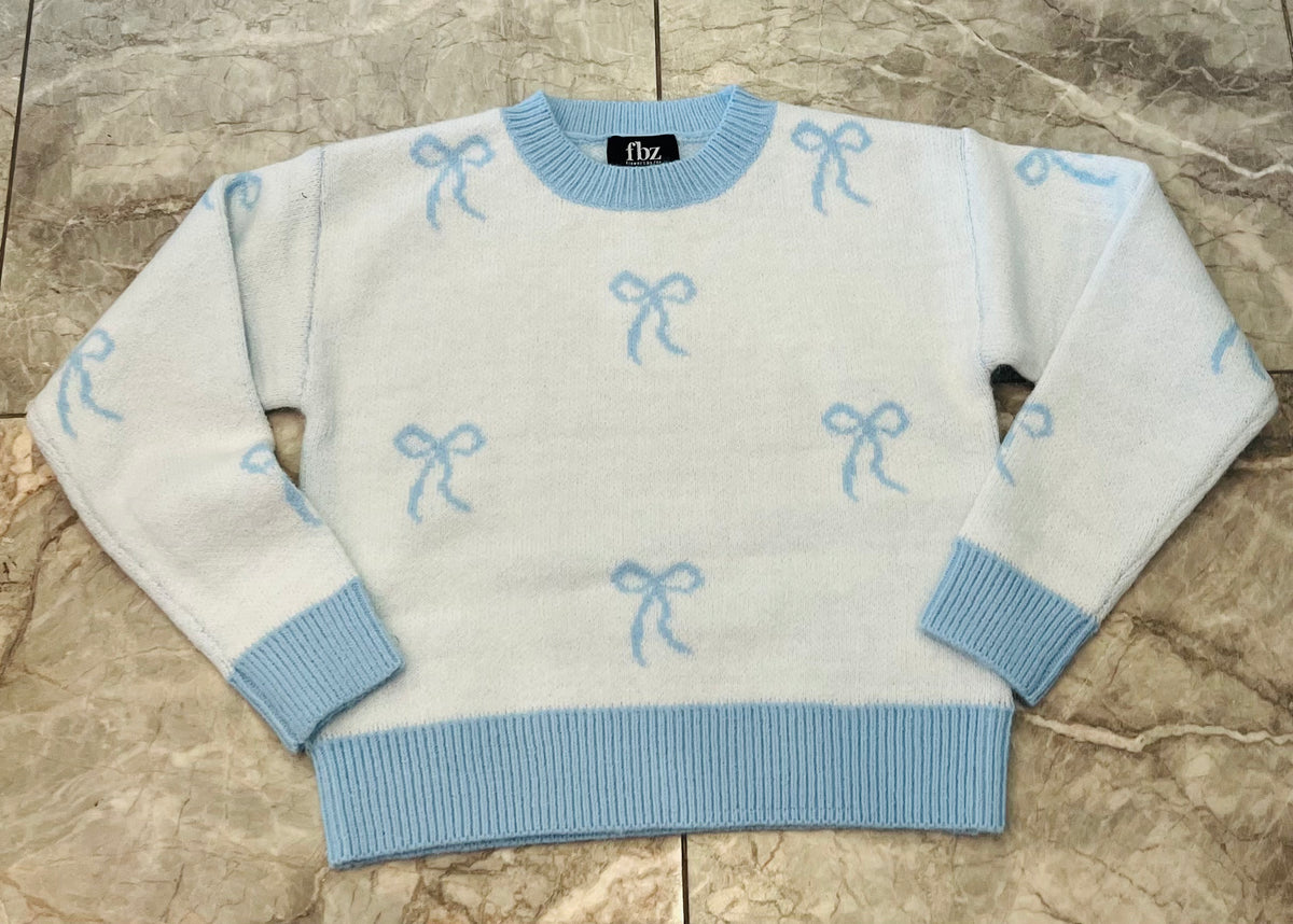 FBZ Blue Bow Sweater