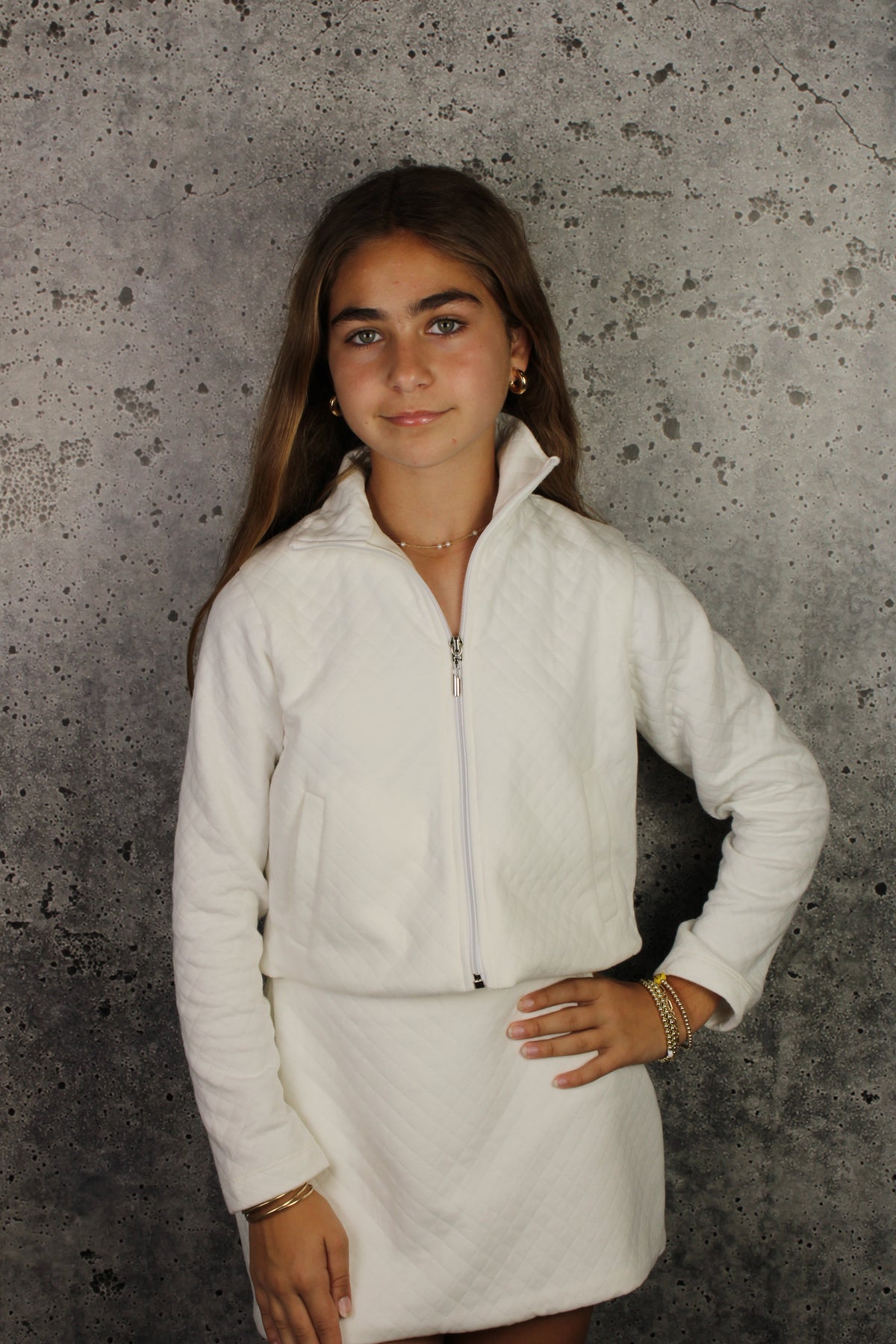 IS White Long Sleeve Jacket