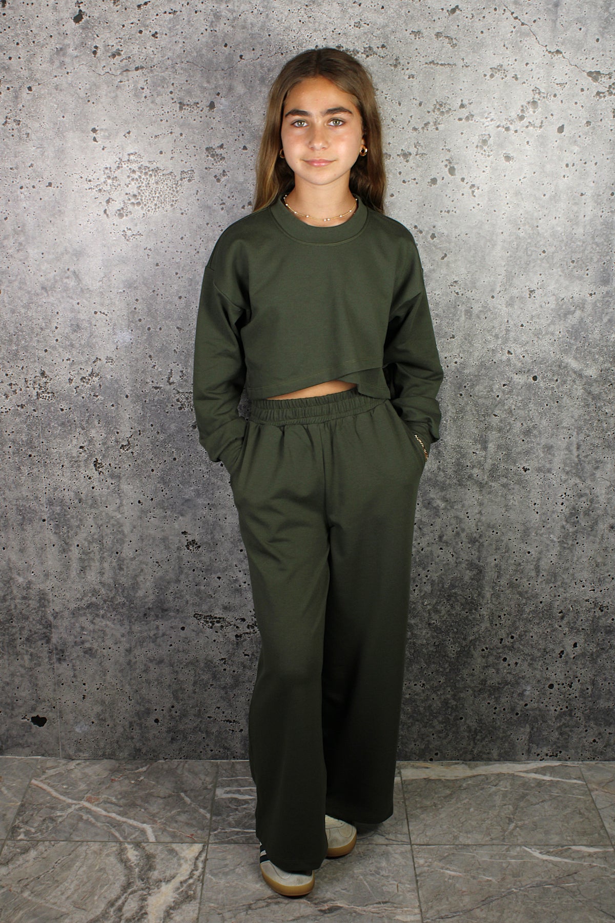 IS Green Wide Leg Lounge Pant