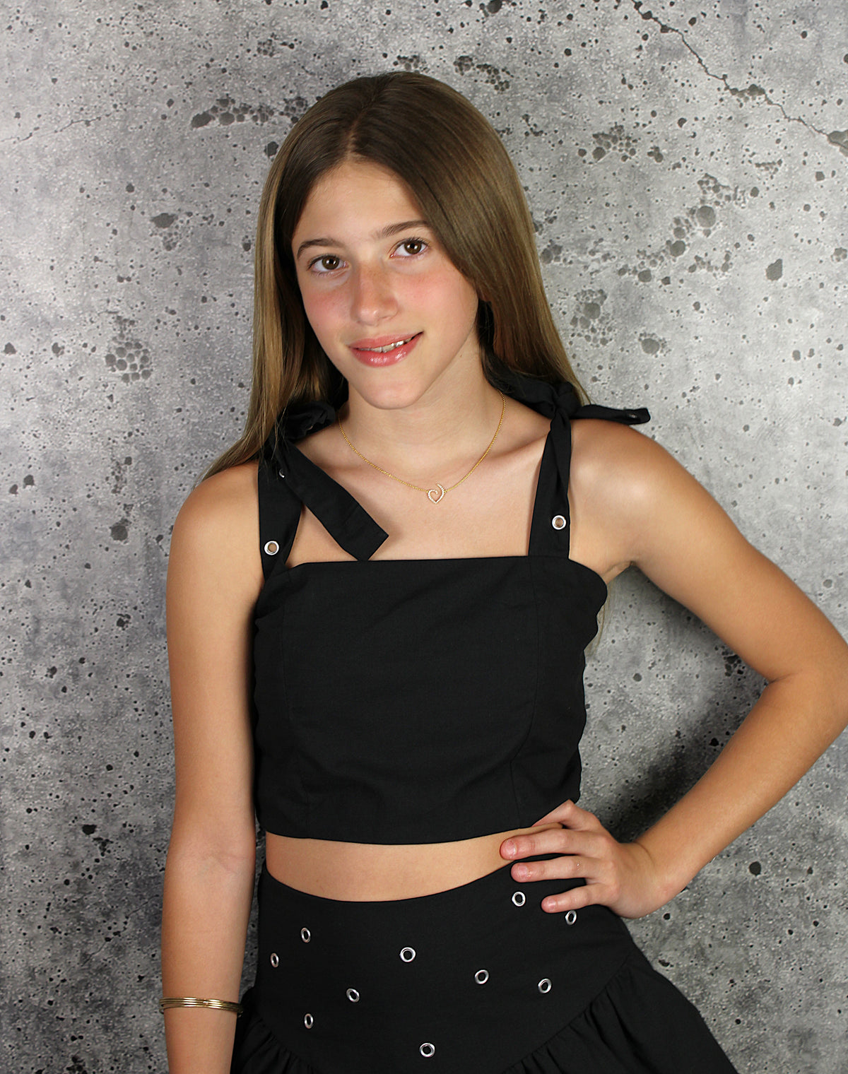 IS Black Grommet Top