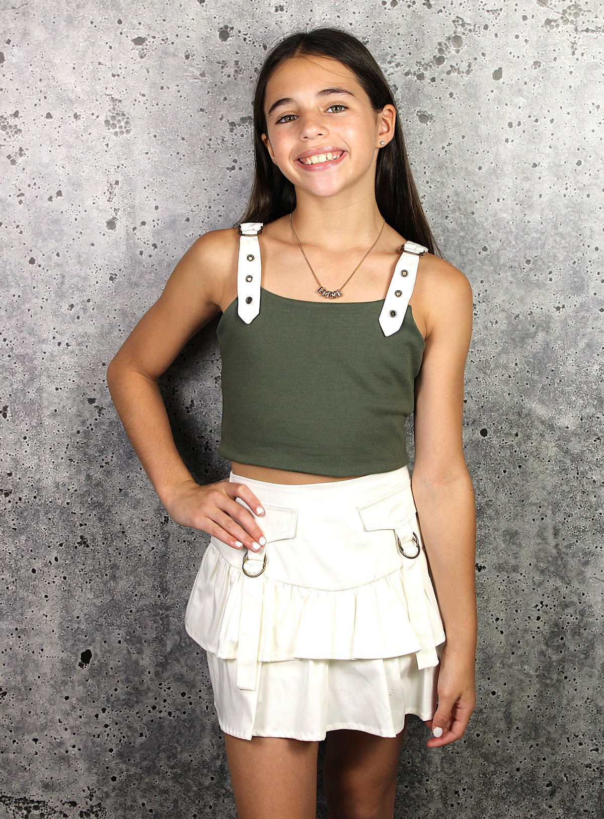 IS White Cargo Skort