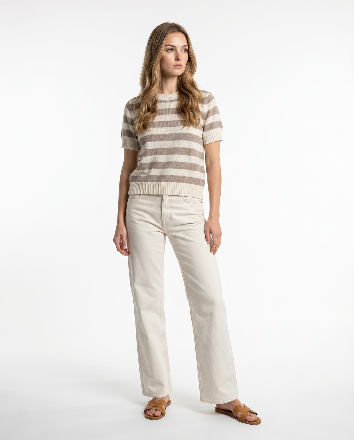 MM Mocha Stripe Top