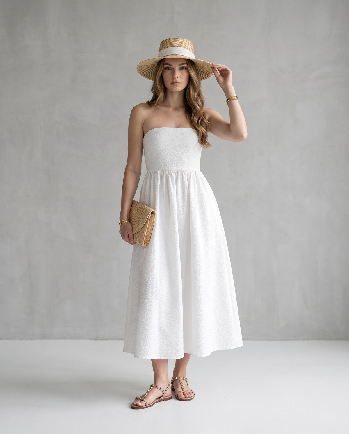 SU White Bow Back Dress