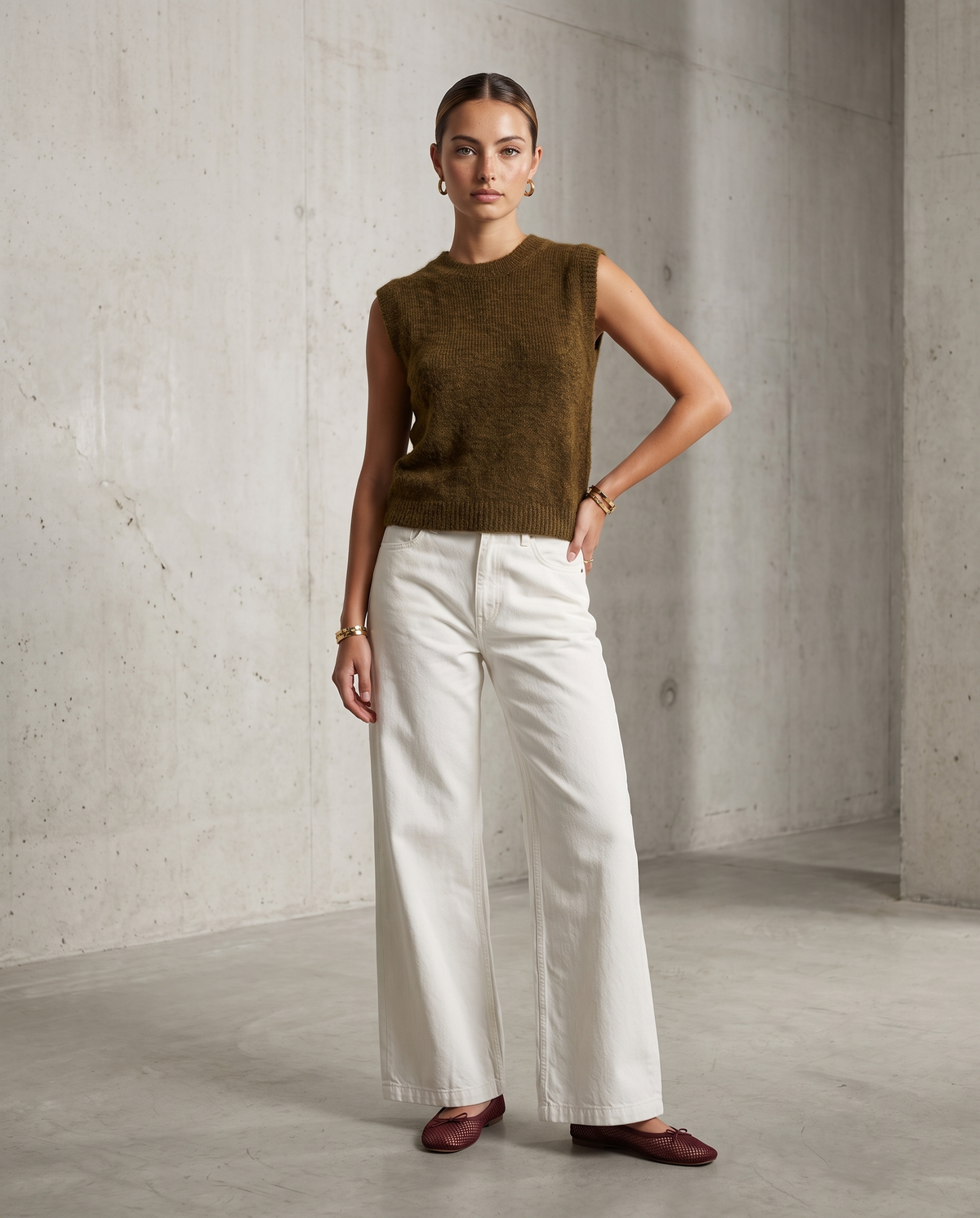 MM Mustard Knit Top